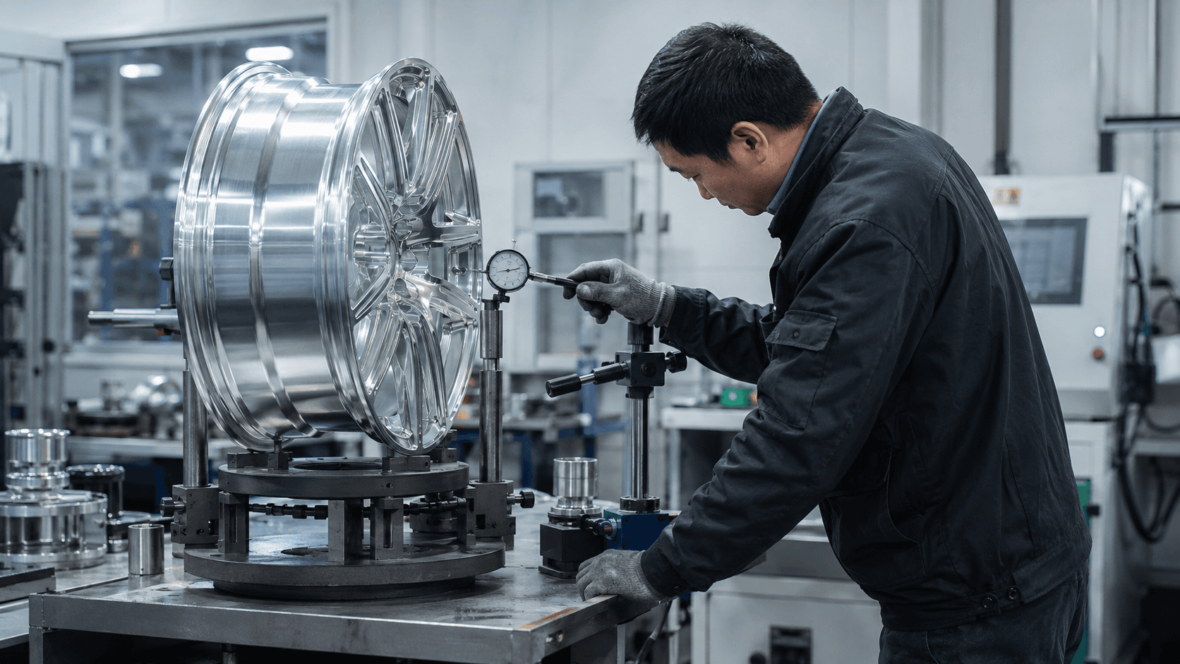 Wheel runout inspection and quality control process